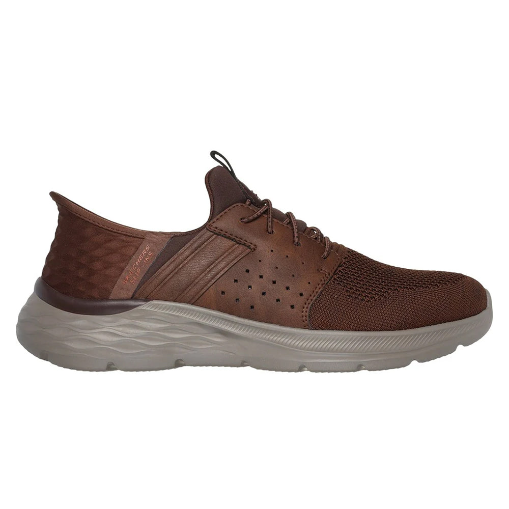 Brown - Side - Skechers Mens Garner - Newick Trainers