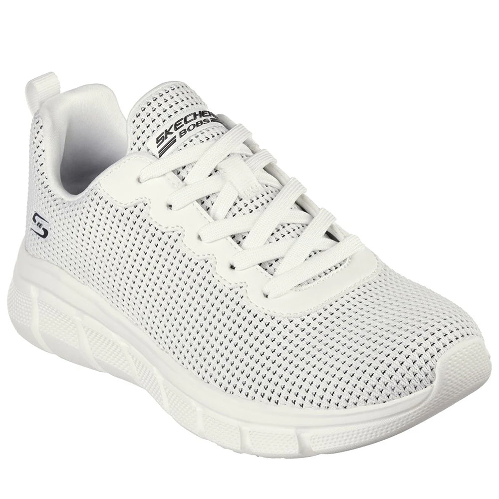 White - Front - Skechers Womens-Ladies Bobs Sport B Flex - Visionary Essence Trainers