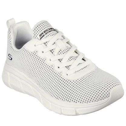 White - Front - Skechers Womens-Ladies Bobs Sport B Flex - Visionary Essence Trainers
