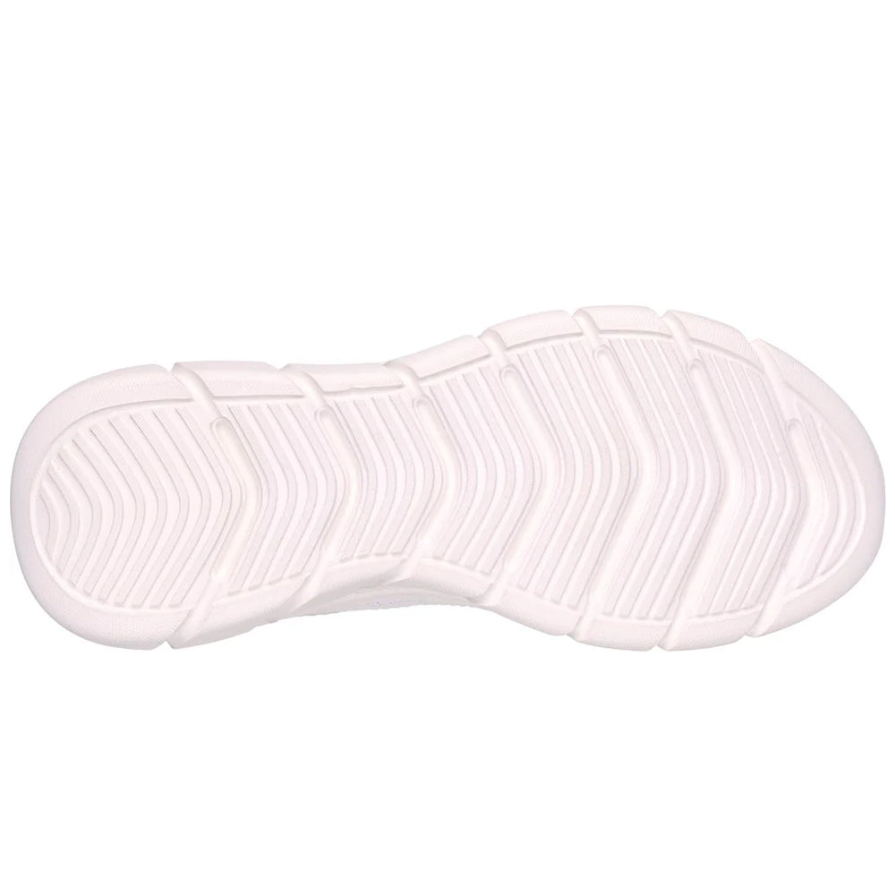 White - Back - Skechers Womens-Ladies Bobs Sport B Flex - Visionary Essence Trainers