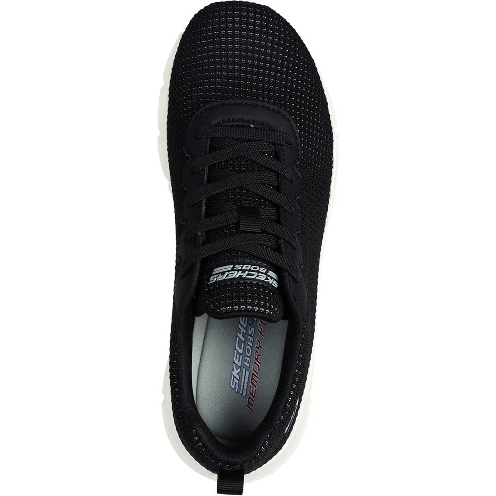 Black - Pack Shot - Skechers Womens-Ladies Bobs Sport B Flex - Visionary Essence Trainers