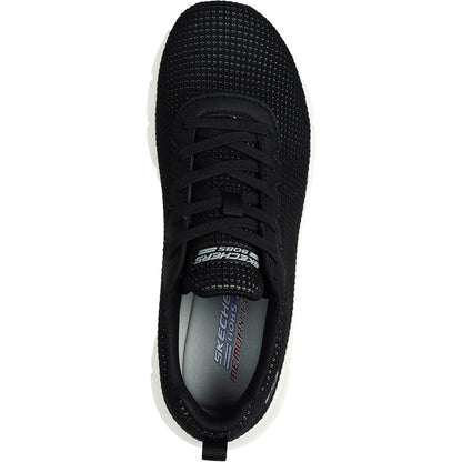 Black - Pack Shot - Skechers Womens-Ladies Bobs Sport B Flex - Visionary Essence Trainers