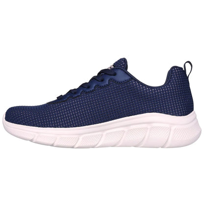 Navy - Lifestyle - Skechers Womens-Ladies Bobs Sport B Flex - Visionary Essence Trainers