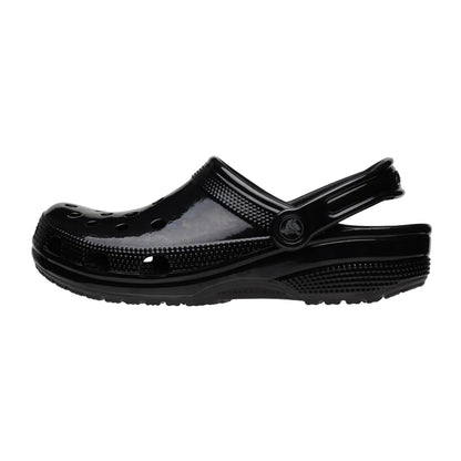 Black - Side - Crocs Childrens-Kids Classic Clogs
