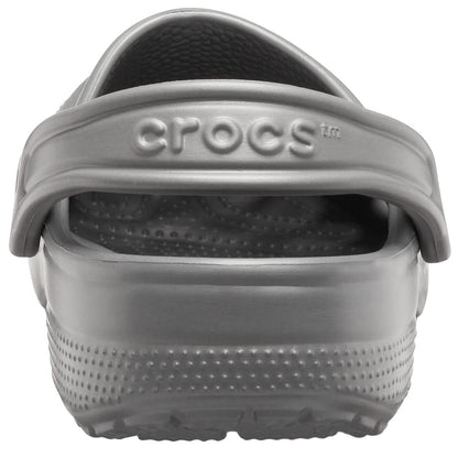 Slate Grey - Back - Crocs Childrens-Kids Classic Clogs