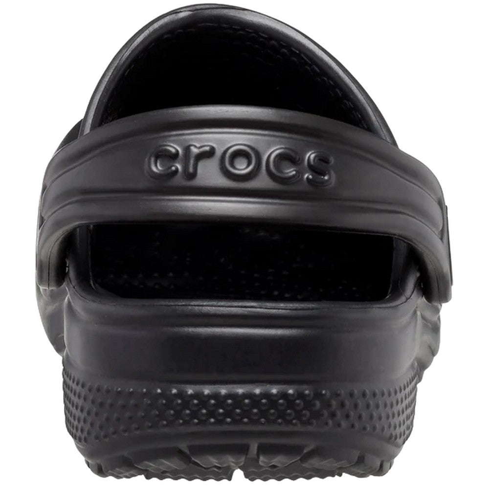 Black - Back - Crocs Childrens-Kids Classic Clogs