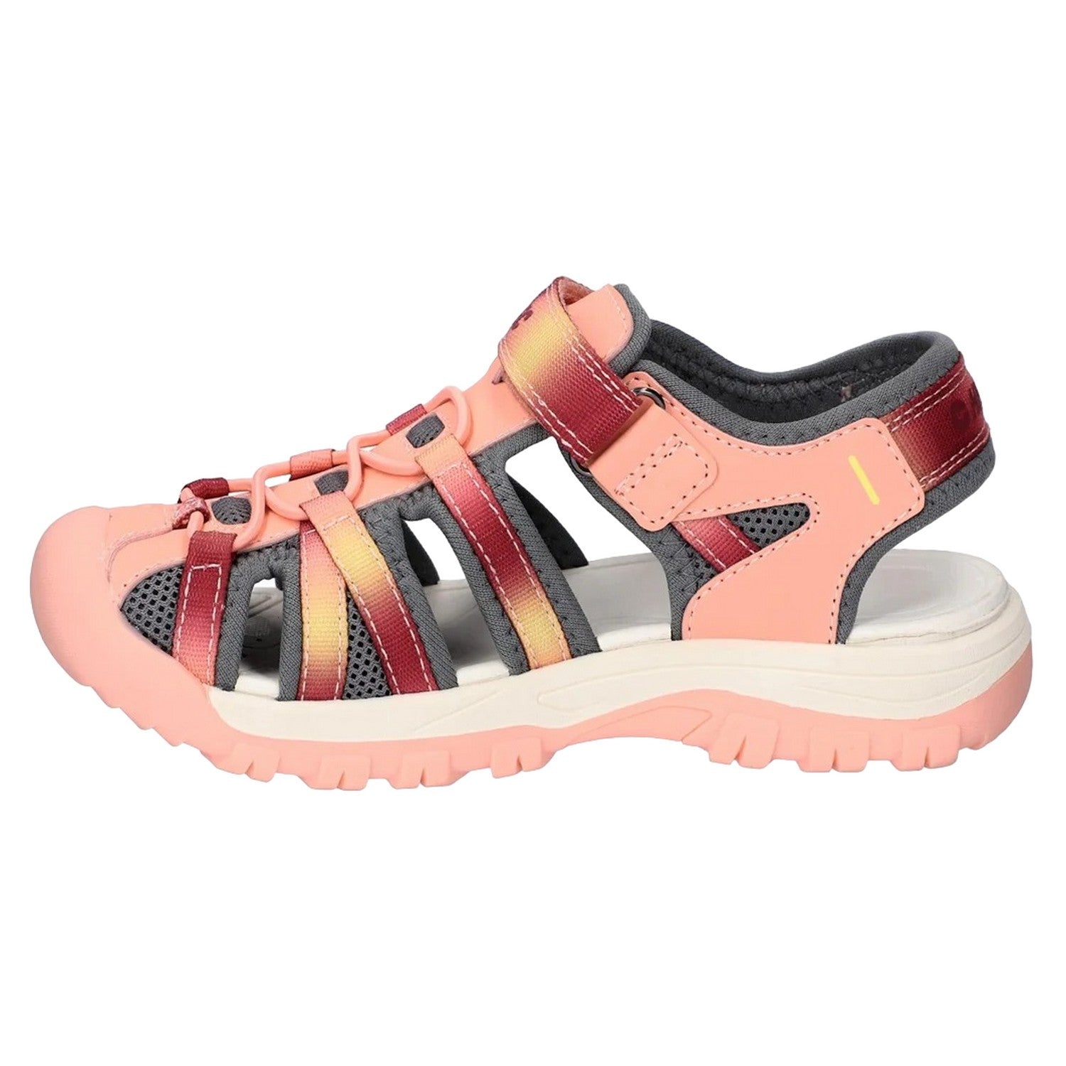 Peach Pink-Persian Red - Side - Hi-Tec Girls Jack JRG Sandals