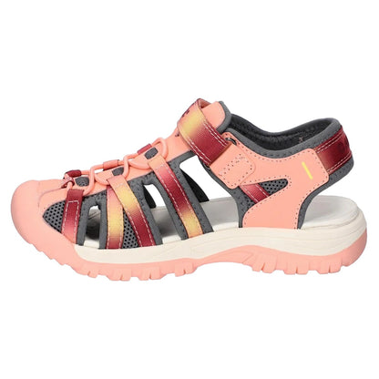 Peach Pink-Persian Red - Side - Hi-Tec Girls Jack JRG Sandals