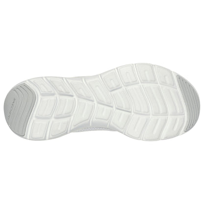 White-Silver - Pack Shot - Skechers Womens-Ladies Flex Appeal 5.0 Uptake Contrast Trainers