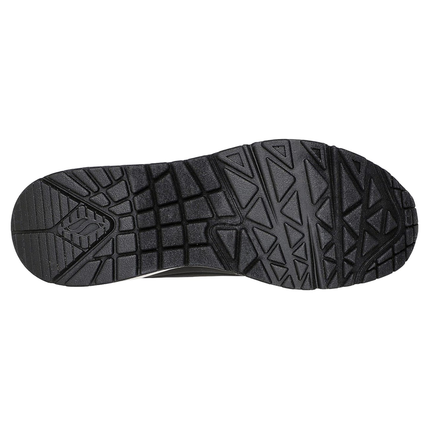 Black - Side - Skechers Womens-Ladies Uno Shimmer Away Trainers