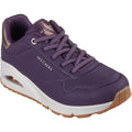 Dark Purple - Front - Skechers Womens-Ladies Uno Shimmer Away Trainers