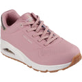 Rose - Front - Skechers Womens-Ladies Uno Shimmer Away Trainers