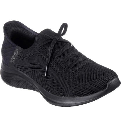 Black - Front - Skechers Womens-Ladies Ultra Flex 3.0 - Brilliant Trainers
