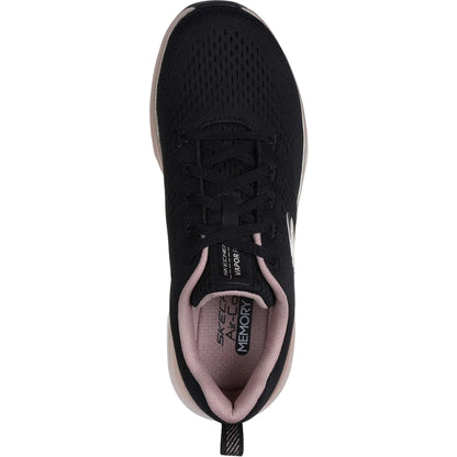 Black-Rose Gold - Lifestyle - Skechers Womens-Ladies Midnight Glimmer Vapor Foam Trainers