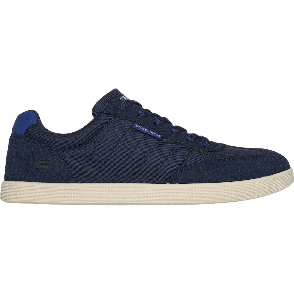 Navy - Side - Skechers Mens Placer Vinson Trainers
