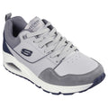 Grey - Front - Skechers Womens-Ladies Uno Retro One Leather Trainers