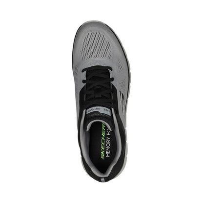 Grey-Black - Lifestyle - Skechers Mens Track Broader Trainers