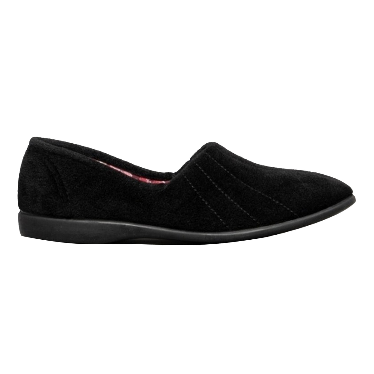 Black - Back - GBS Audrey Ladies Slipper - Womens Slippers