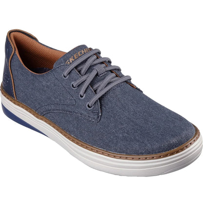 Navy - Front - Skechers Mens Hyland Ratner Shoes