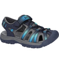 Navy-Grey-Blue - Front - Hi-Tec Boys Jack Sandals
