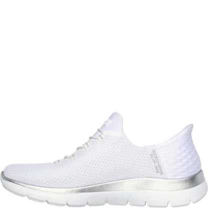 White-Silver - Lifestyle - Skechers Womens-Ladies Summits - Diamond Dream Trainers