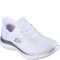 White-Silver - Front - Skechers Womens-Ladies Summits - Diamond Dream Trainers