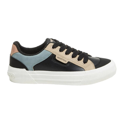 Black - Side - Rocket Dog Womens-Ladies Cheery Sporty Colour Block Trainers