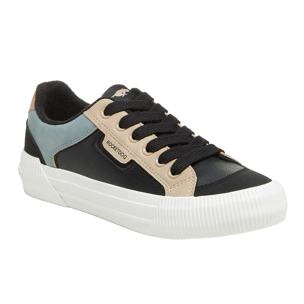 Black - Front - Rocket Dog Womens-Ladies Cheery Sporty Colour Block Trainers
