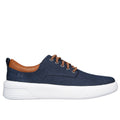 Navy - Side - Skechers Mens Viewson - Doriano Shoes