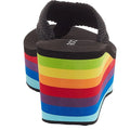 Black-Multicoloured - Back - Rocket Dog Womens-Ladies Webbing Sandals