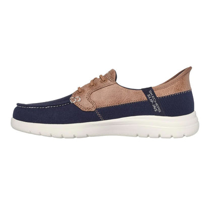 Taupe - Front - Skechers Womens-Ladies On The Go Flex Palmilla Boat Shoes