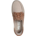Taupe - Pack Shot - Skechers Womens-Ladies On The Go Flex Palmilla Boat Shoes