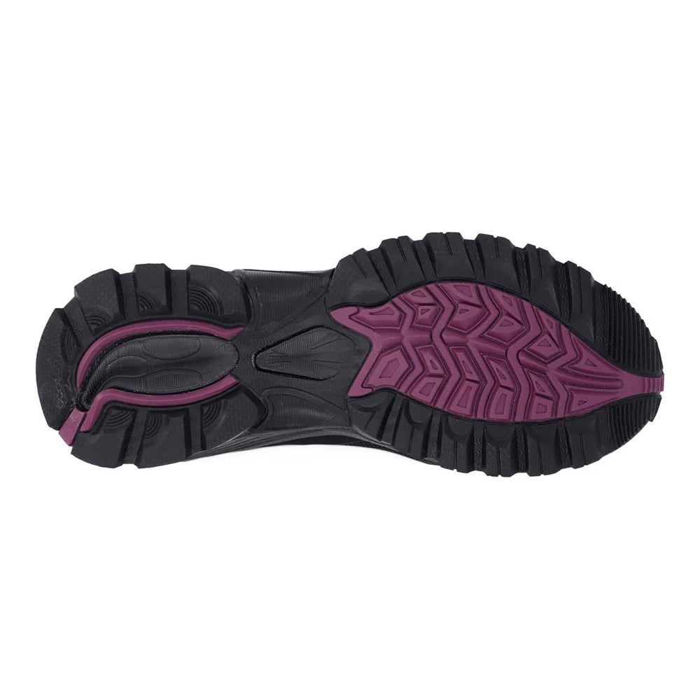 Black-Burgundy - Lifestyle - Hi-Tec Womens-Ladies Jackdaw Waterproof Mid Cut Boots