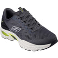 Charcoal-Lime - Front - Skechers Mens Ventura Skech-Air Trainers