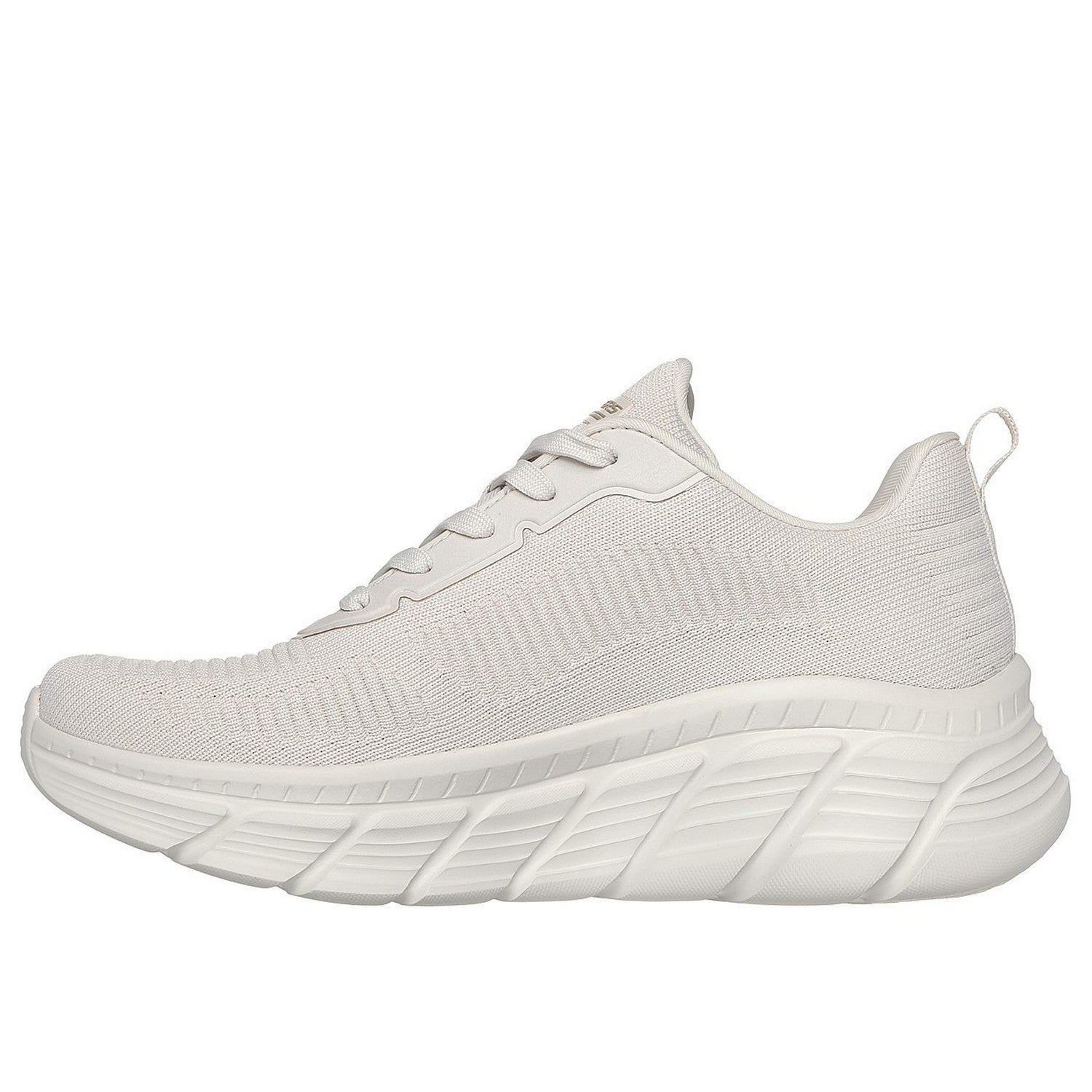 Off White - Back - Skechers Womens-Ladies Bobs B Flex Hi Flying Trainers