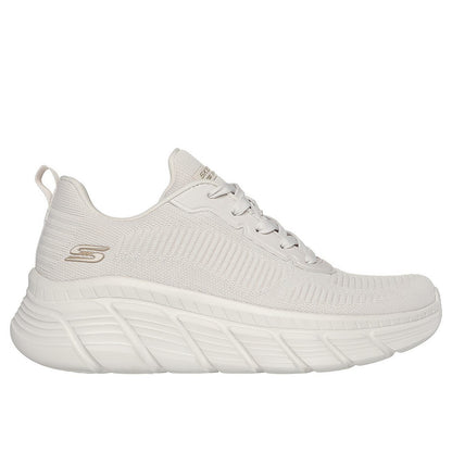 Off White - Side - Skechers Womens-Ladies Bobs B Flex Hi Flying Trainers