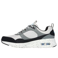 Grey-Multicoloured - Back - Skechers Mens Court Yatton Suede Skech-Air Trainers
