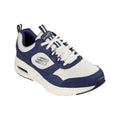 Navy-Natural - Front - Skechers Mens Court Yatton Suede Skech-Air Trainers