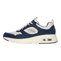 Navy-Natural - Back - Skechers Mens Court Yatton Suede Skech-Air Trainers