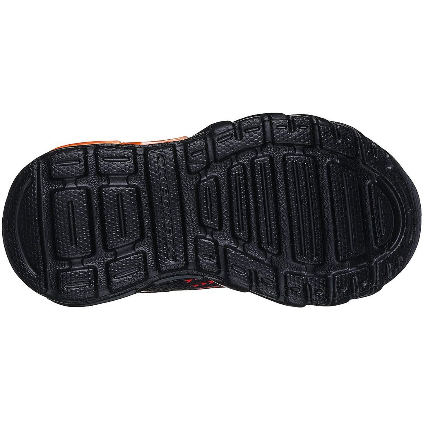 Black-Red - Pack Shot - Skechers Boys S Lights Flex-Glow Bolt Trainers
