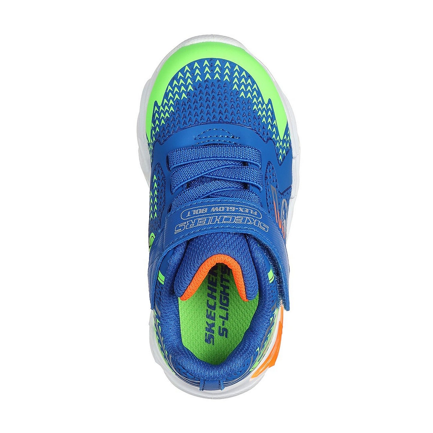 Royal Blue-Multicoloured - Lifestyle - Skechers Boys S Lights Flex-Glow Bolt Trainers