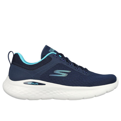 Navy-Aqua - Side - Skechers Womens-Ladies Go Run Lite Trainers