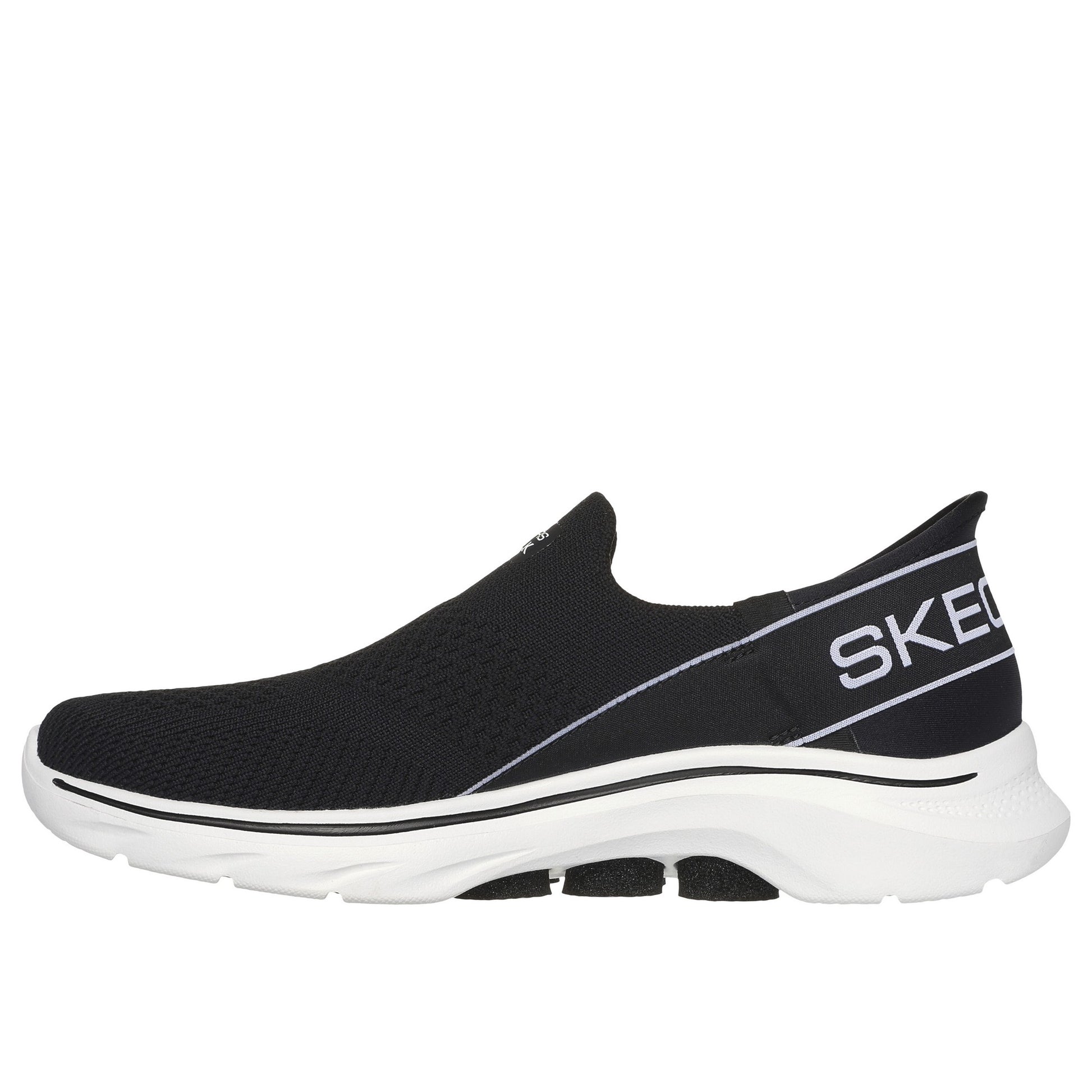 Black-White - Back - Skechers Womens-Ladies Go Walk 7 - Mia Trainers