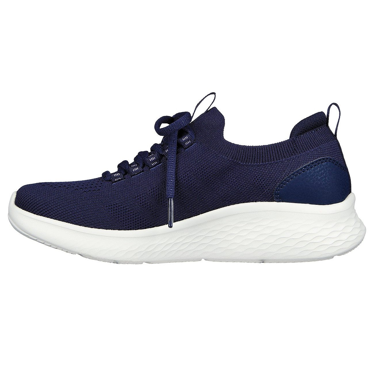 Navy-Lavender - Back - Skechers Womens-Ladies Ultra Flex 3.0 Easy Step Slip-on Trainers