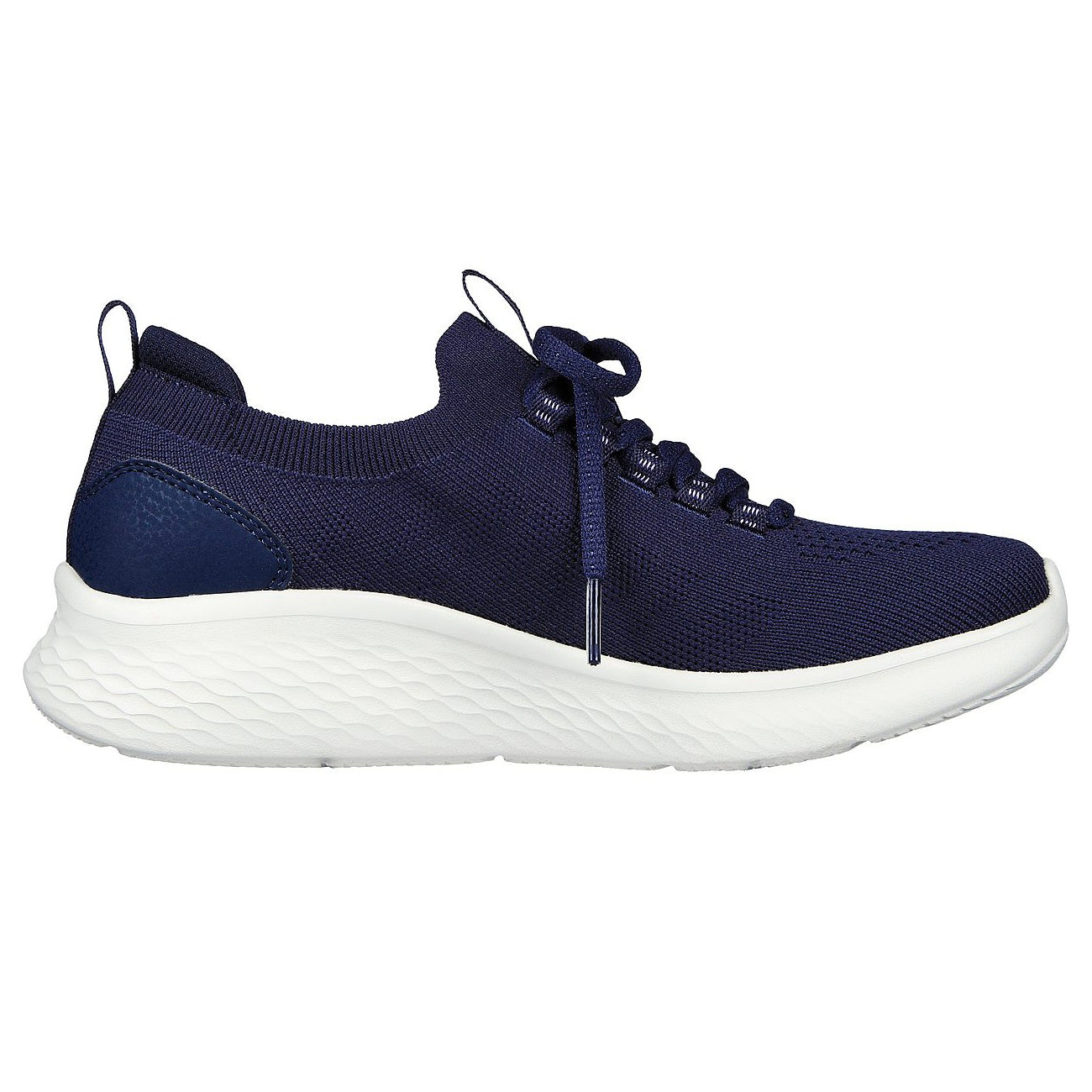 Navy-Lavender - Side - Skechers Womens-Ladies Ultra Flex 3.0 Easy Step Slip-on Trainers
