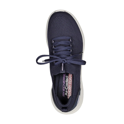 Navy-Lavender - Lifestyle - Skechers Womens-Ladies Ultra Flex 3.0 Easy Step Slip-on Trainers