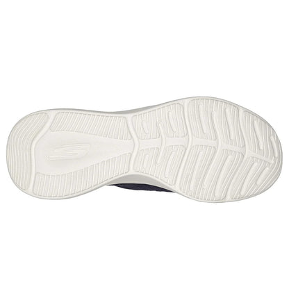 Navy-Lavender - Pack Shot - Skechers Womens-Ladies Ultra Flex 3.0 Easy Step Slip-on Trainers