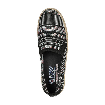 Black-Multicoloured - Lifestyle - Skechers Womens-Ladies BOBS Flexpadrille 3.0 - Island Muse Espadrilles