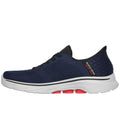 Navy-Red - Back - Skechers Mens Go Walk 7 - Free Hand Trainers