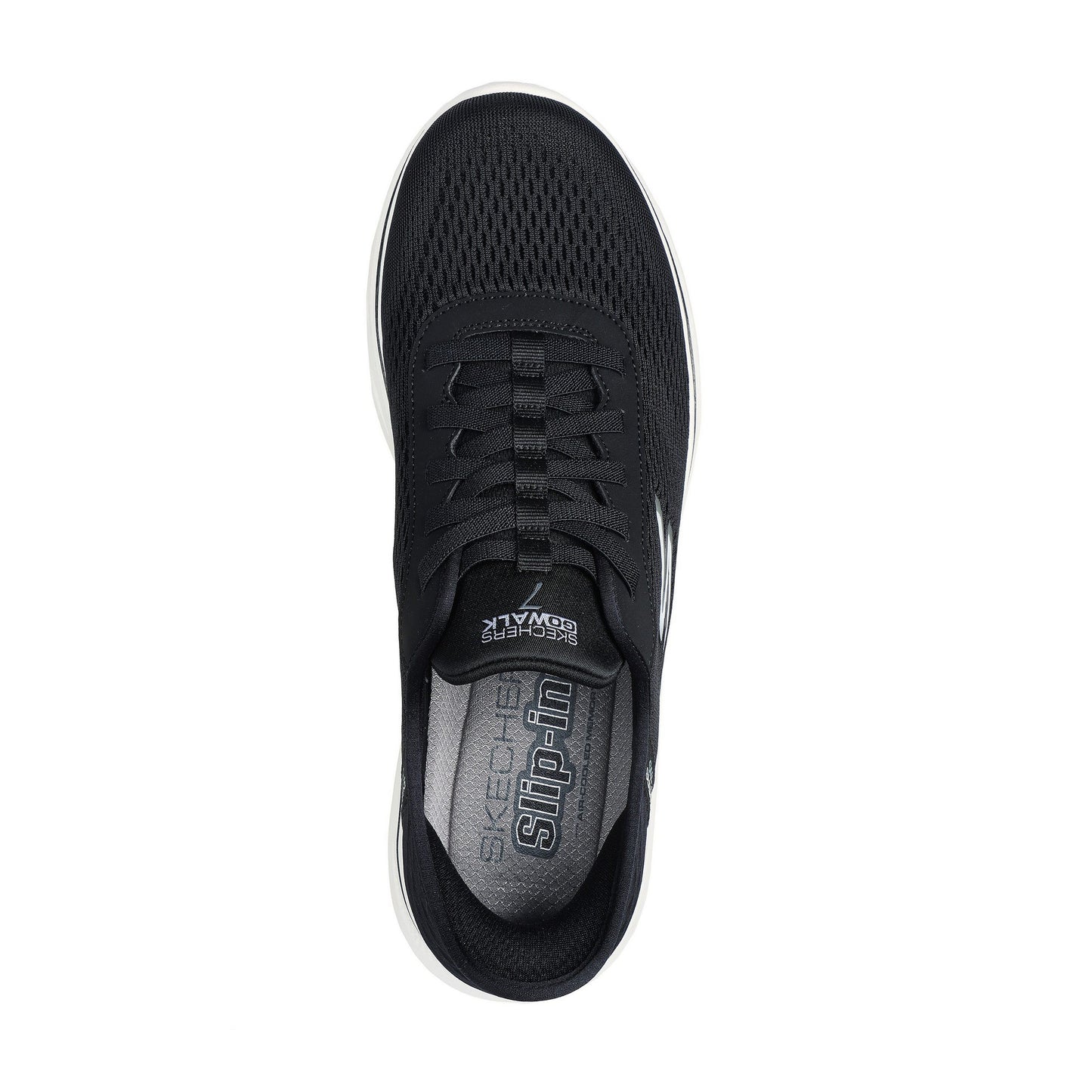 Black-White - Lifestyle - Skechers Mens Go Walk 7 - Free Hand Trainers